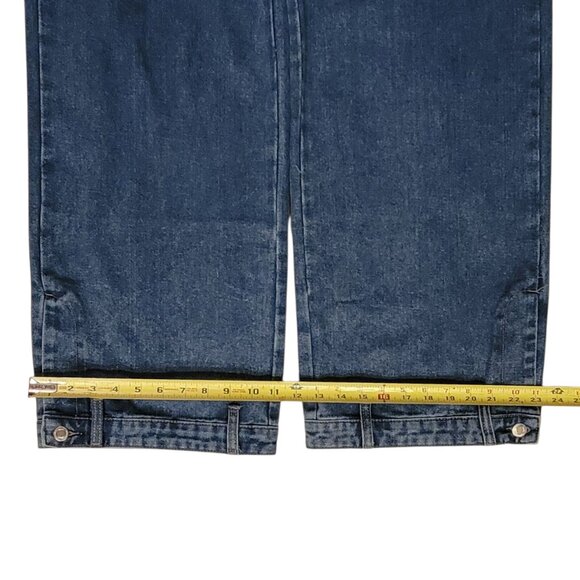 PrettyLittleThing Mid Blue Wash Waistband Detail Hem Baggy High Waist Jean NEW - Picture 9 of 15